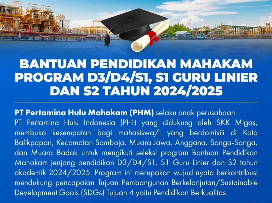 Bantuan Pendidikan Mahakam 2024