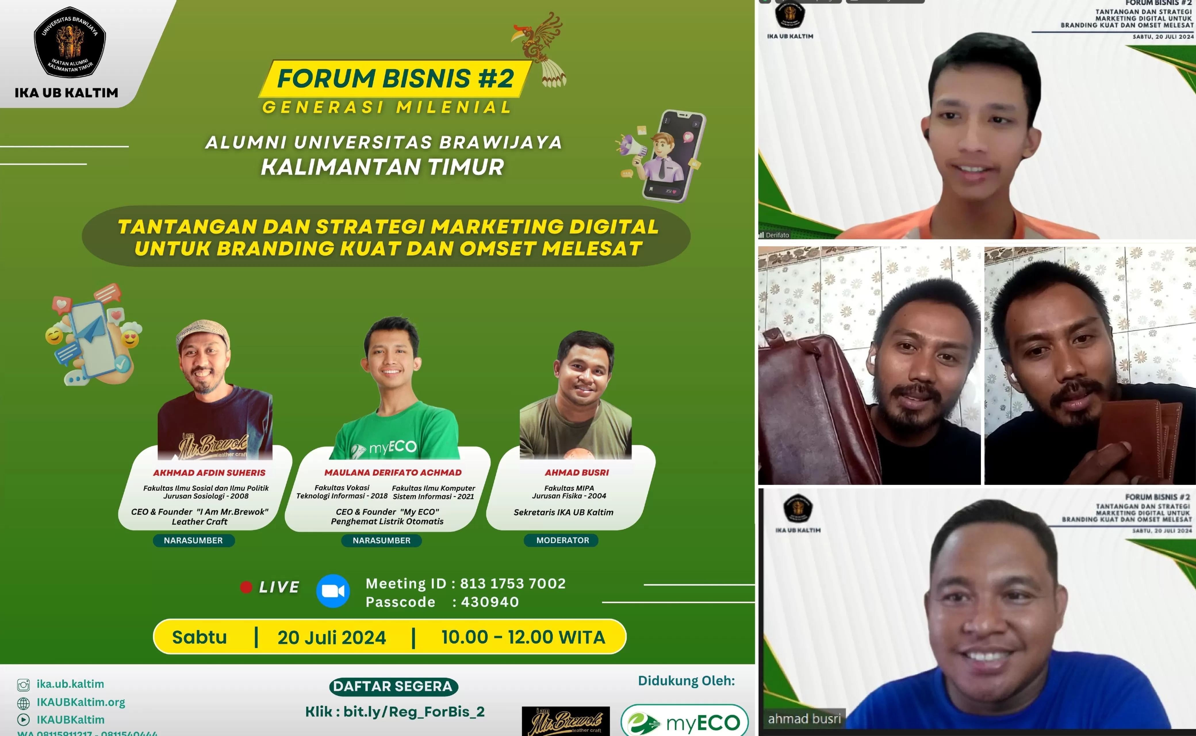 IKA UB Kaltim Bahas Strategi Marketing Digital untuk Branding Kuat dan Omset Melesat